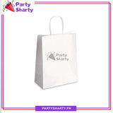8*6 inches Plain Paper Goody Bags Pack Of 6 For Party Event Giveaways