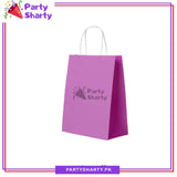 8*6 inches Plain Paper Goody Bags Pack Of 6 For Party Event Giveaways