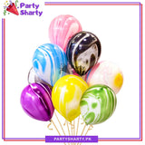 Marble / Agate Balloons Tie Dye Latex Balloons Multi Colors Marble Tie Dye Swirl Party Balloons For Party Decoration and Celebration
