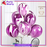 Marble / Agate Balloons Tie Dye Latex Balloons Multi Colors Marble Tie Dye Swirl Party Balloons For Party Decoration and Celebration