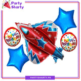 Aircraft Foil Balloon Set - 5 Pieces For Aircraft / Space Theme Party and Decoration