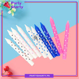 Amazing Polka Dots Printed (Blue / Pink) Birthday Candles Pack