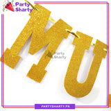 AMEEN MUBARAK Glitter Foamic Banner For Ameen Mubarak Theme Decoration and Celebration