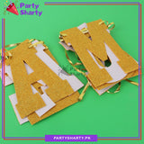 AMEEN MUBARAK Glitter Foamic Banner For Ameen Mubarak Theme Decoration and Celebration