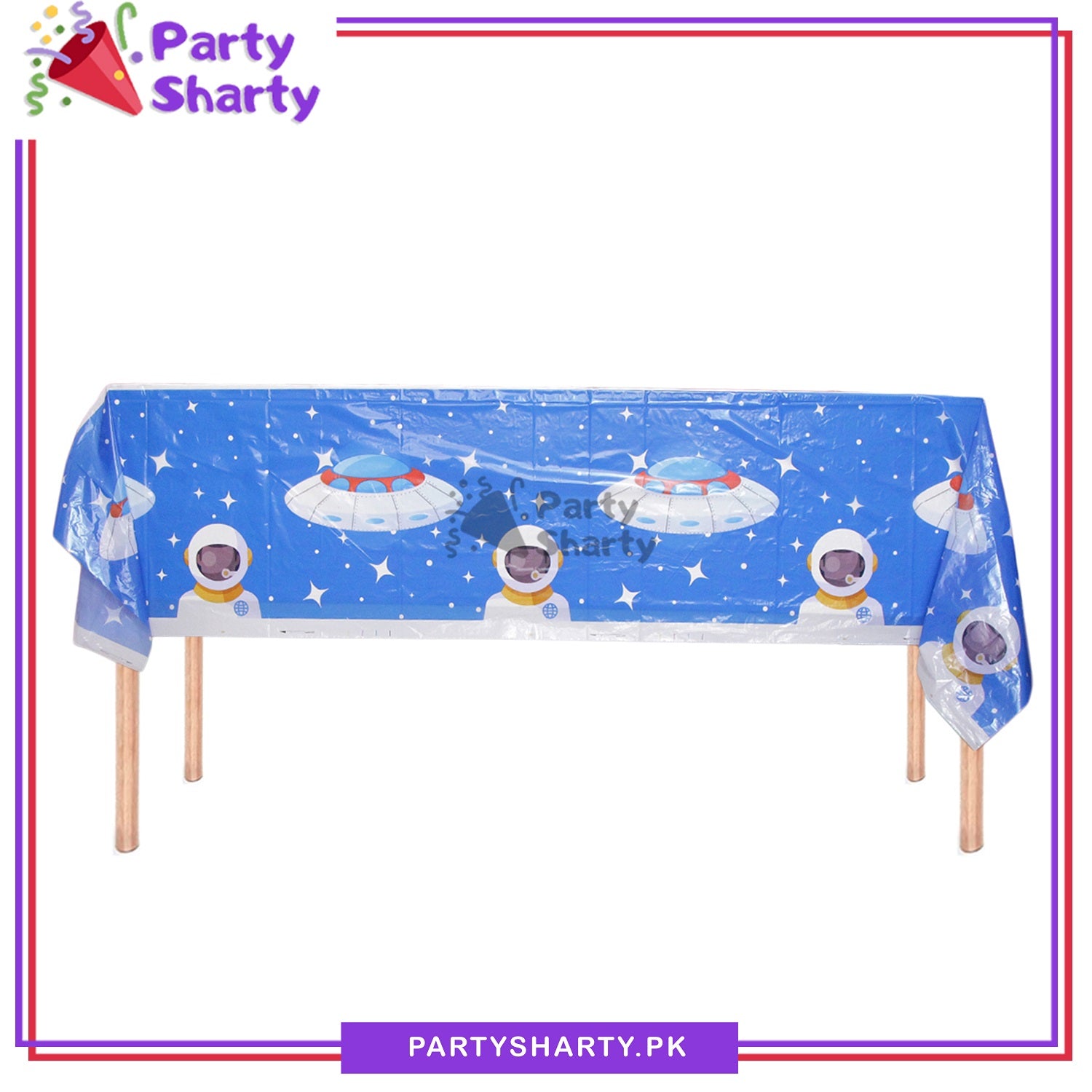 Astronaut / Space Ship Theme Table Cover for Space Theme Based Party and Decoration