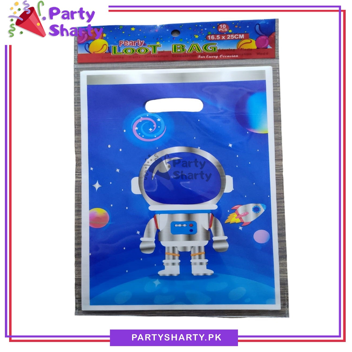 Astronaut / Space Ship Theme Goody Bags Pack of 10 For Space Theme Party Decoration and Celebration
