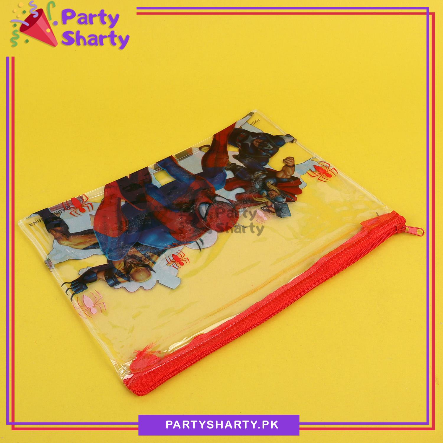 A5 Size Spiderman Theme Character Pouch for Birthday Gift and School Going Kids