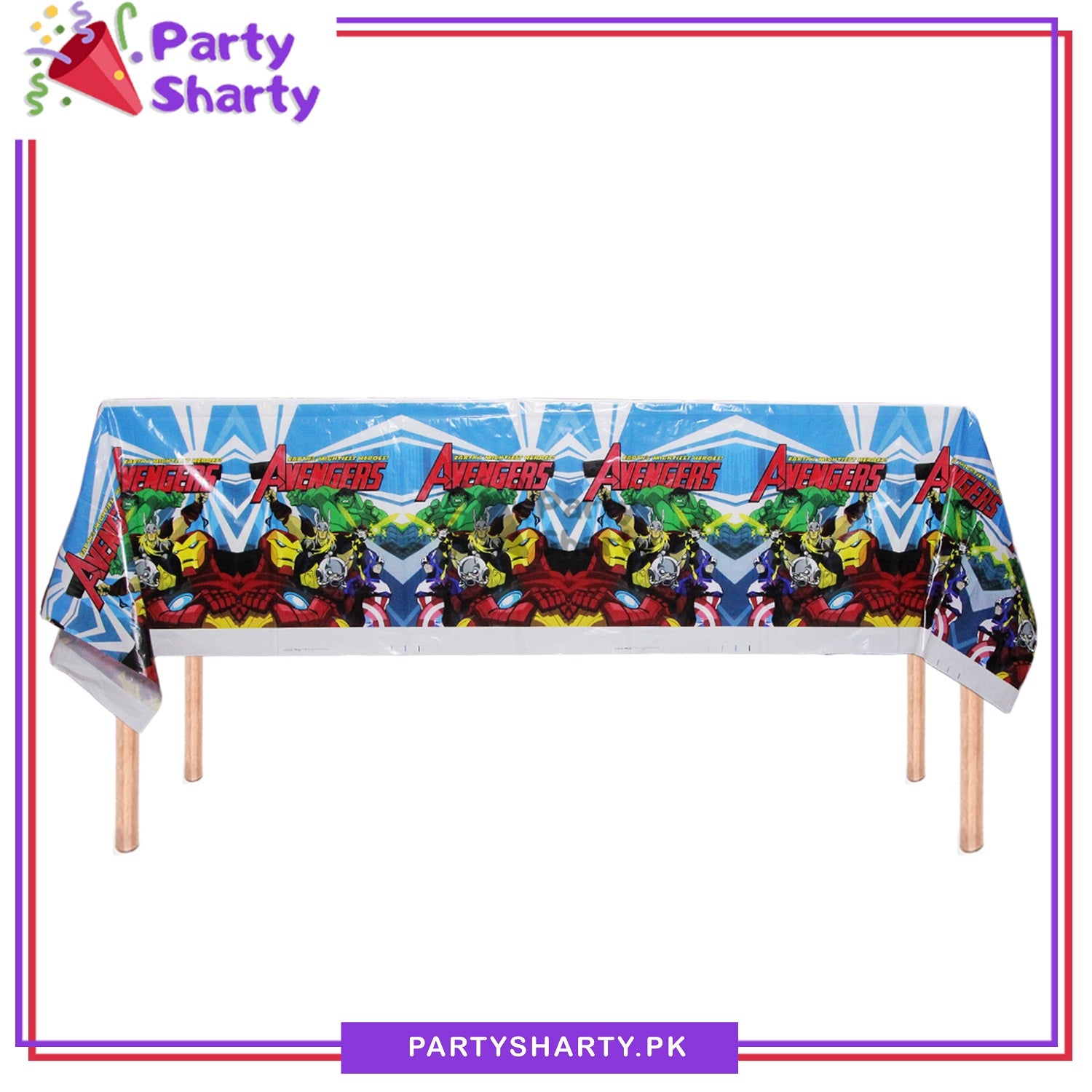 Avengers Super Hero's Theme Table Cover for Theme Based Party and Decoration