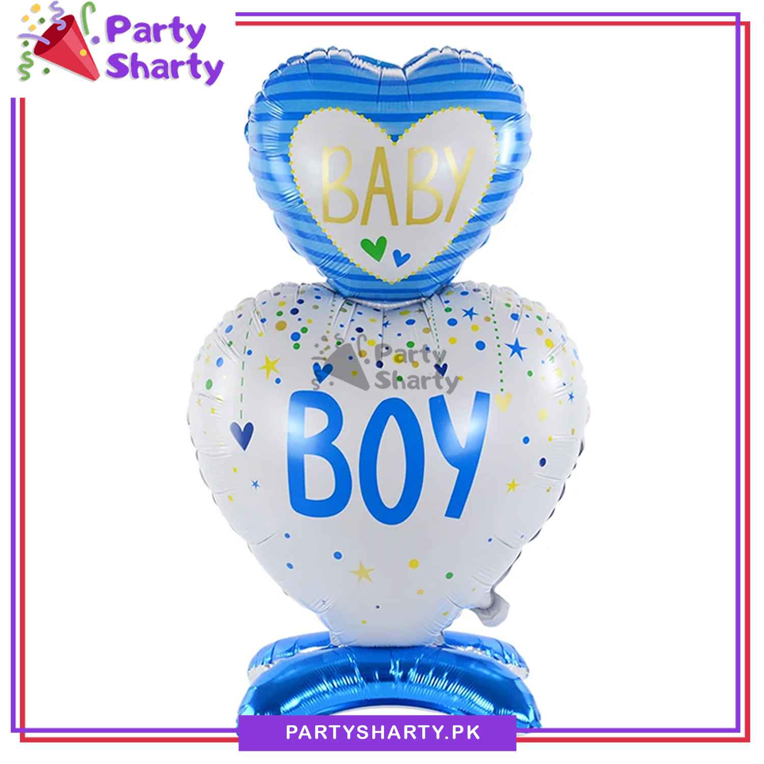(110x62cms) Pink / Blue Color Foil Balloons Baby GIRL / BOY Airloonz for Baby Shower Decoration