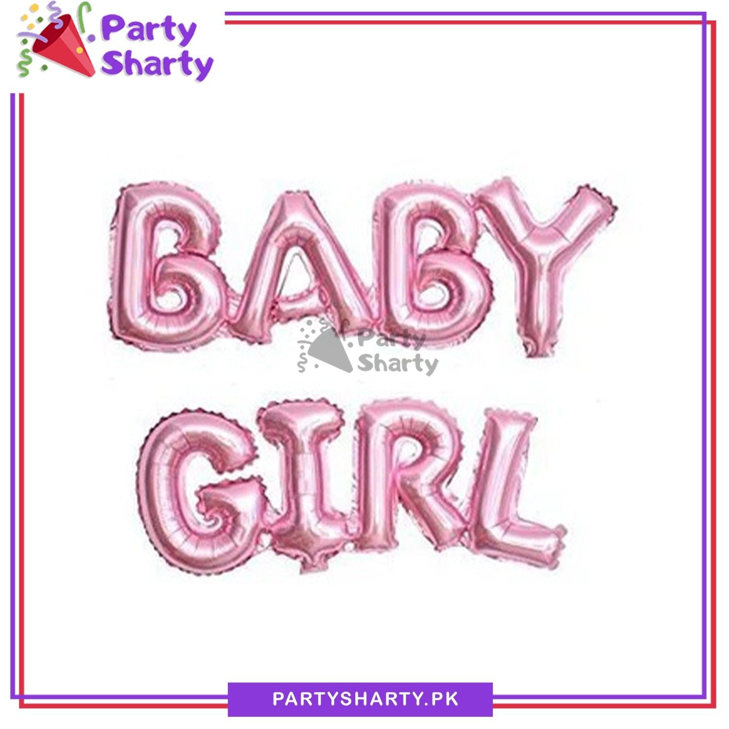 Pink / Blue BABY GIRL / BOY Letters Foil Balloons for Decoration and Baby Shower Celebration
