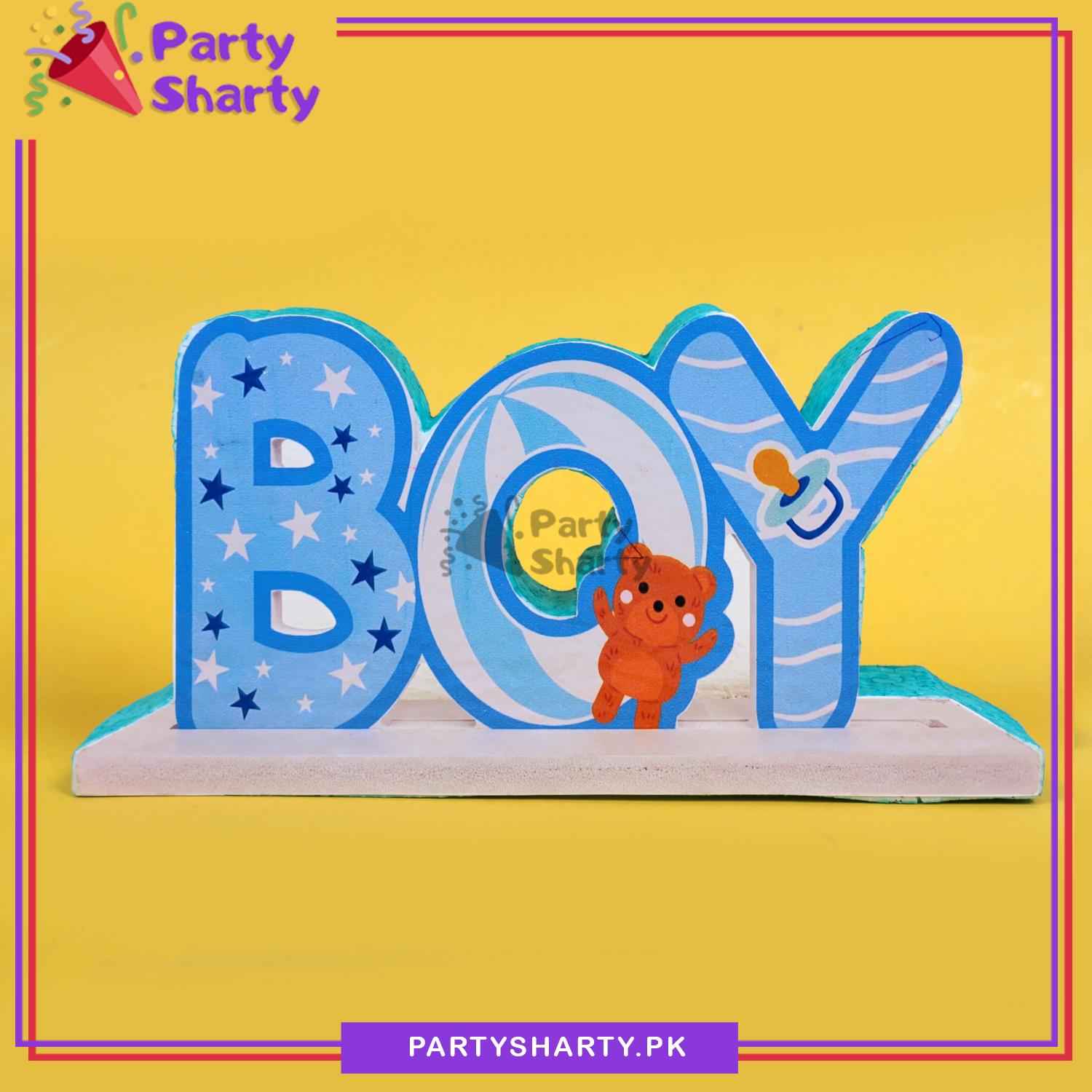 BOY / GIRL Thermocol Cutout Standee For Baby Shower, Welcome Baby and Gender Reveal Decoration and Celebrations