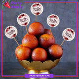 Small Baat Pakki Cup Cake Topper For Dessert Decoration & Celebration
