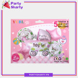 Baby Boy / Girl Polka Dots Cart Shaped Foil Balloon Set For Baby Shower Decoration & Celebrations