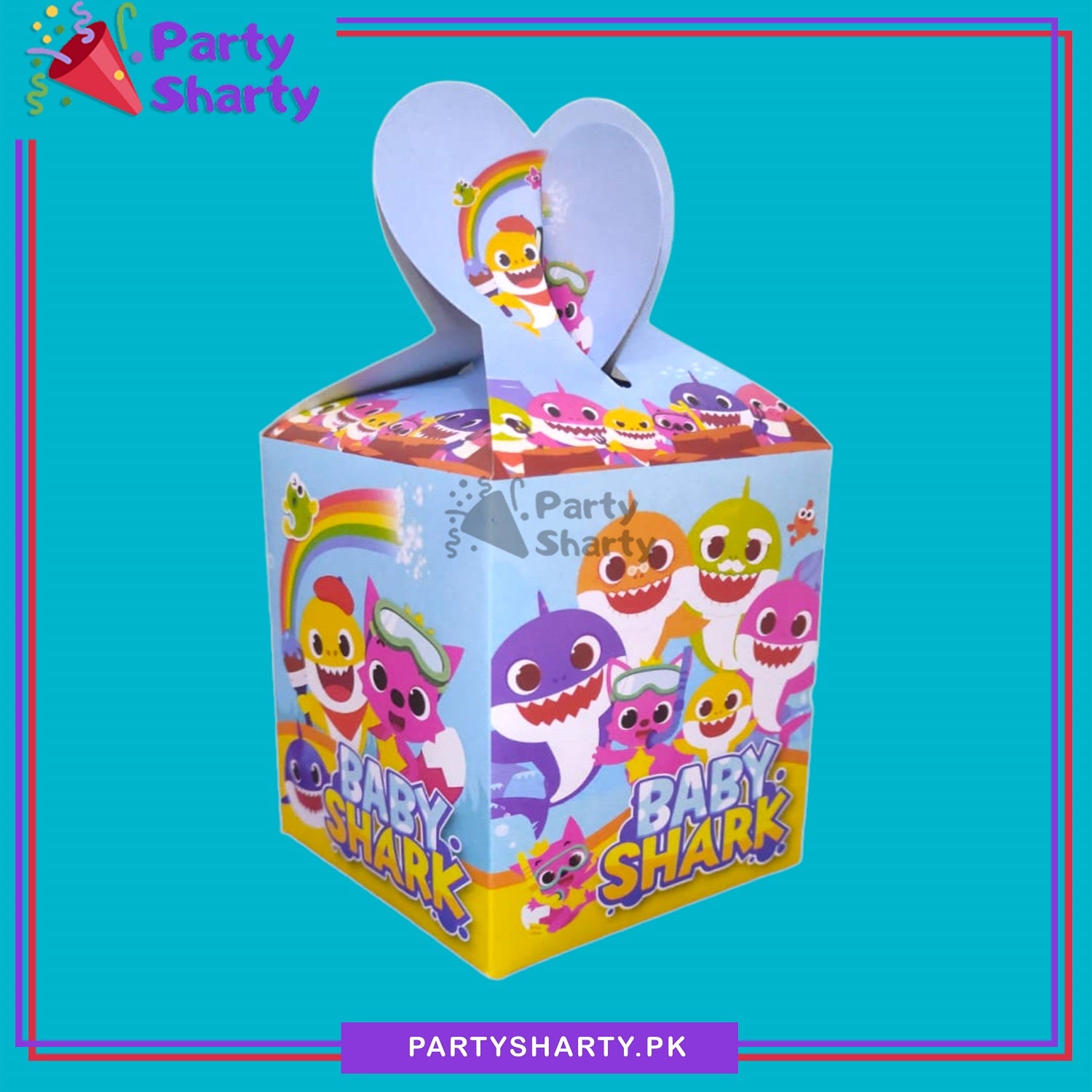 D-2 Baby Shark Goody Boxes Pack Of 10 For Baby Shark Theme Birthday