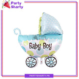 Baby Cart Shaped Foil Balloon for Baby Shower, Gender Reveal Event and Decoration