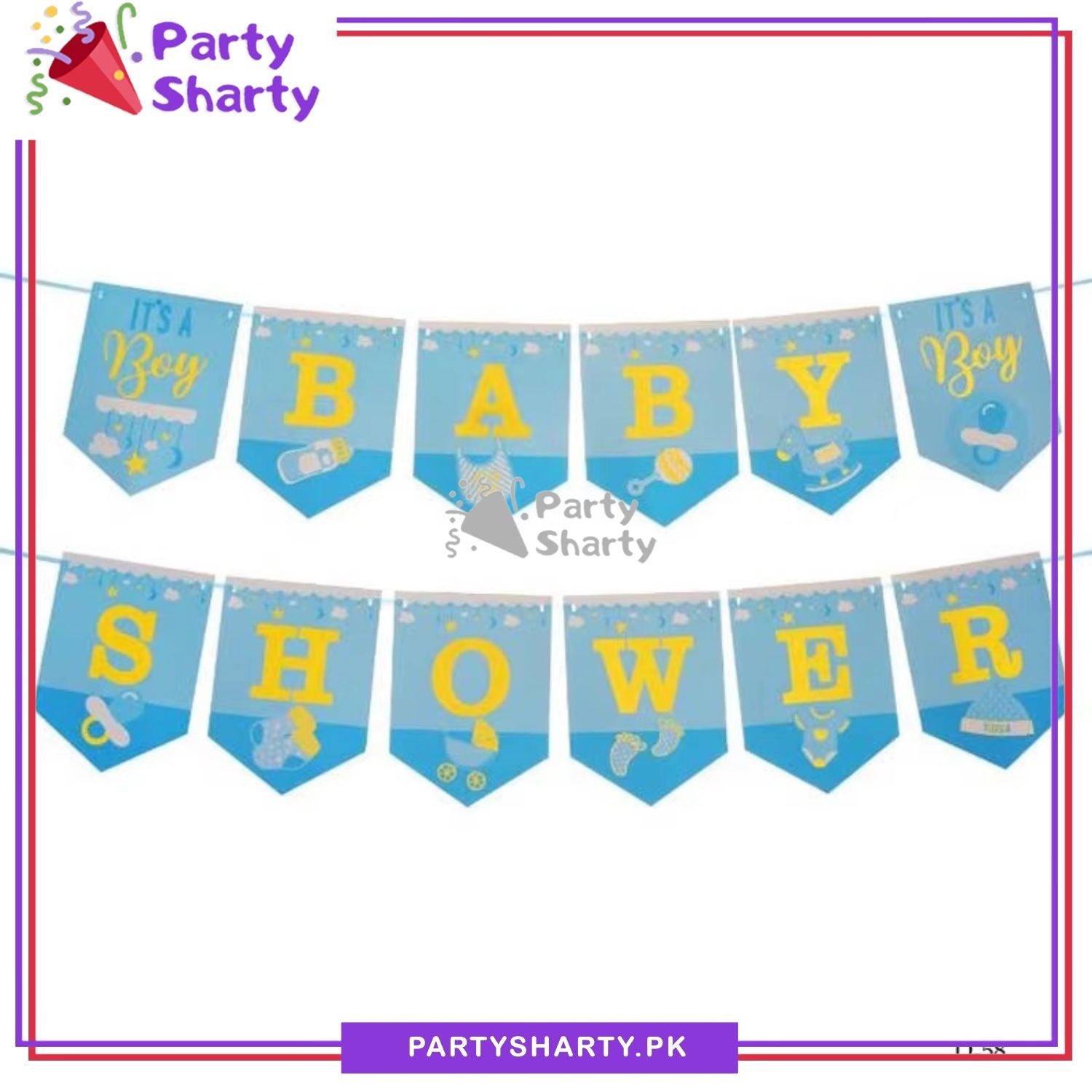 Baby Shower Card Banner for Baby Shower / Gender Reveal Party Decoration and Celebration
