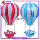 22 inch 4D Aluminum Foil Balloons Hot Air Balloon Foil Balloon For Kid Birthday Party and Event Decoration