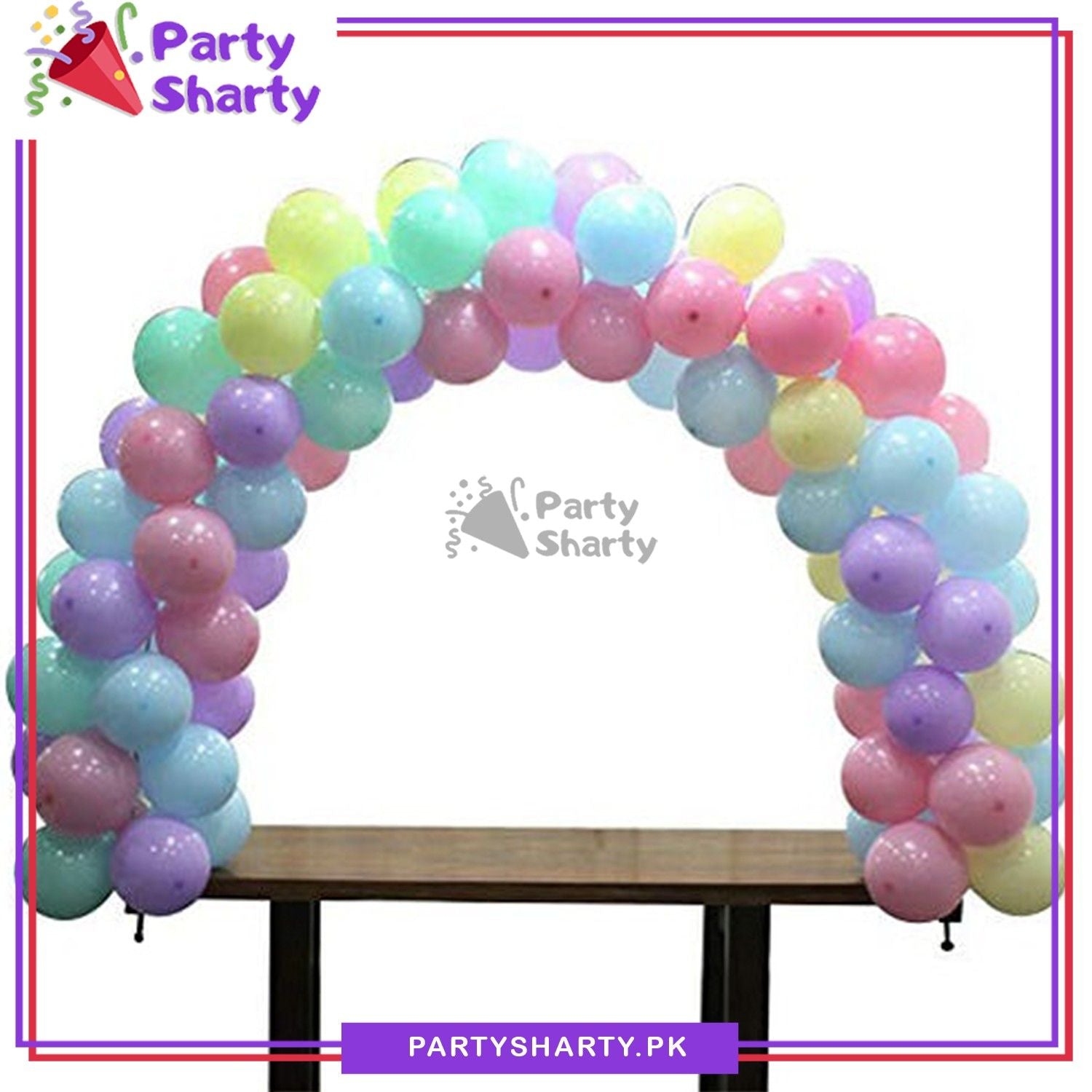 Large Table Balloon Arch Kit DIY Clip Clamp Stand for Birthday Wedding Reception