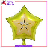 Banana, Orange, Watermelon Kiwi, Dragon Fruit Round Shaped Foil Balloons For Tutti Frutti Party Decoration
