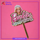 Barbie Card Board Material Cake Topper For Barbie Birthday Theme Party and Decoration