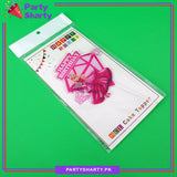 Happy Birthday Barbie Theme Acrylic Cake Topper for Birthday Celebration and Decoration