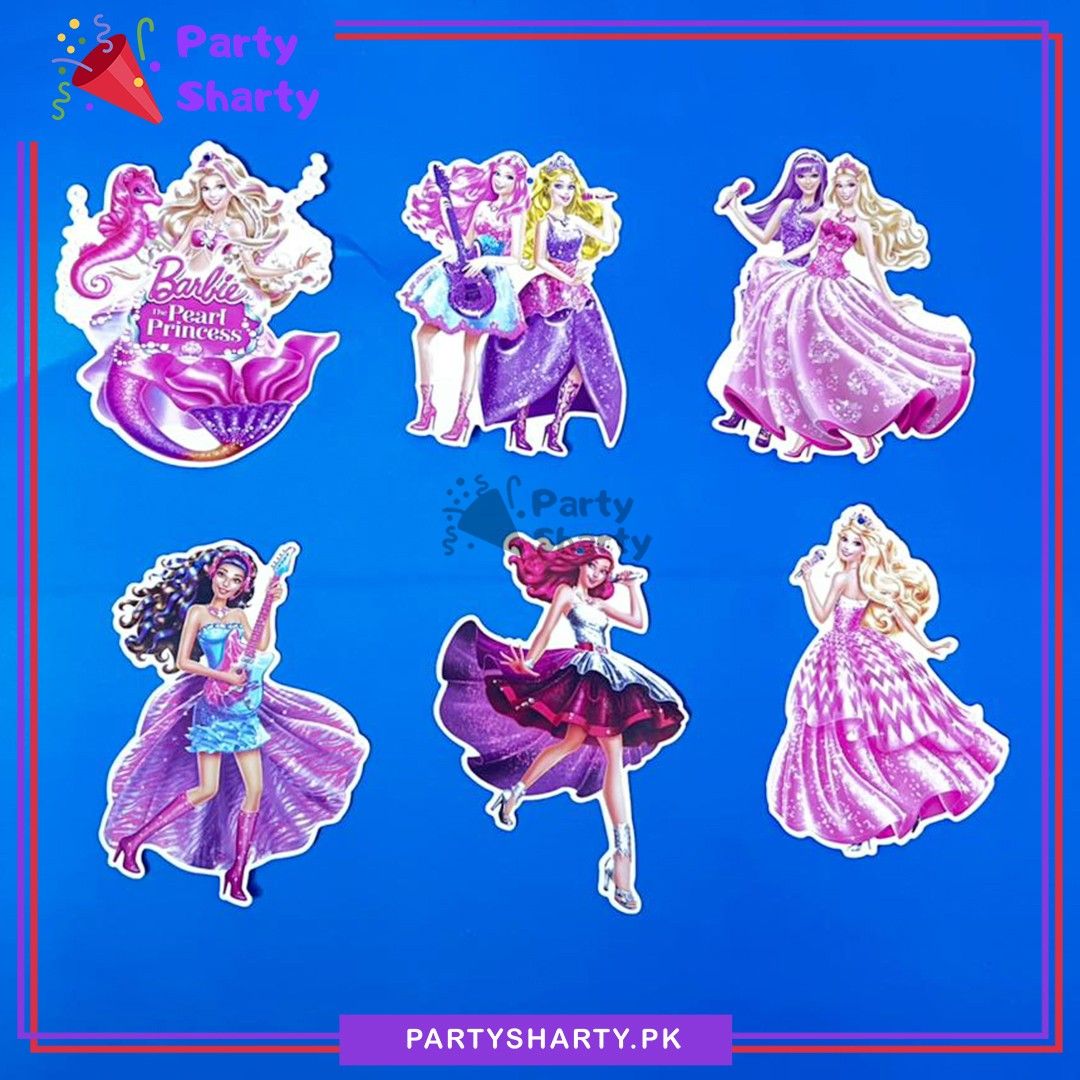 Barbie Theme Hanging Swirls Pack of 6 For Birthday Party and Decoration