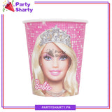 D-1 Barbie Doll Theme Paper Cups / Glass For Theme Based Decoration and Celebration