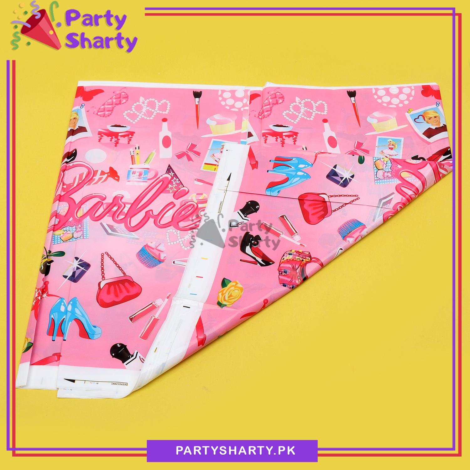 Barbie Theme Table Cover for Birthday Party and Decoration