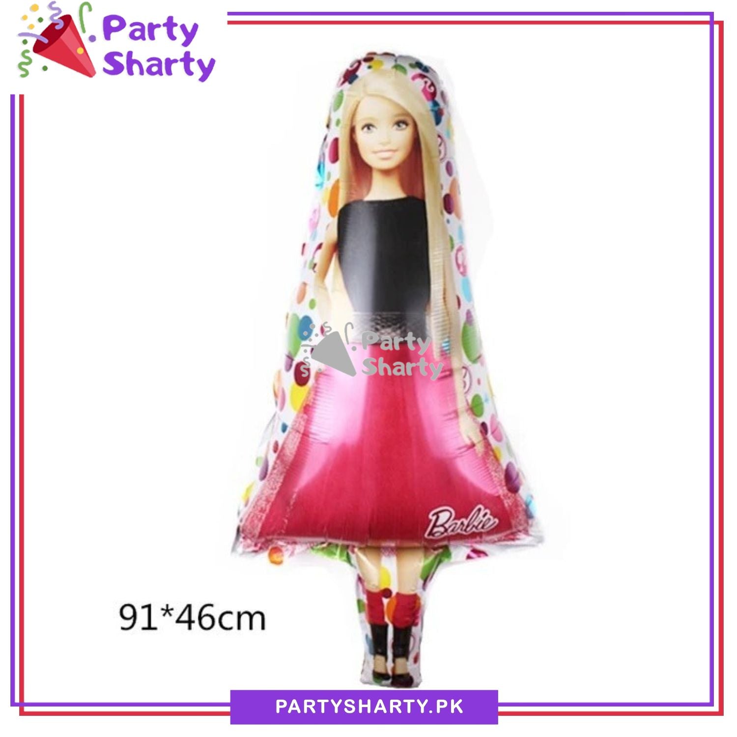 Barbie Doll Foil Balloon For Barbie Theme Party Decoration and Celebration