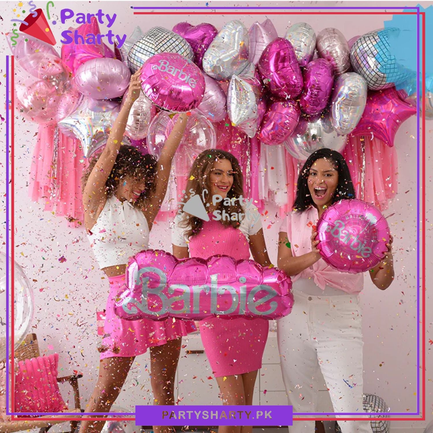 27inches Barbie Foil Balloons For Barbie Theme Party Decoration and Celebration