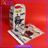 Batman Theme Goody Boxes Pack of 6 For Theme Birthday Decoration and Celebration