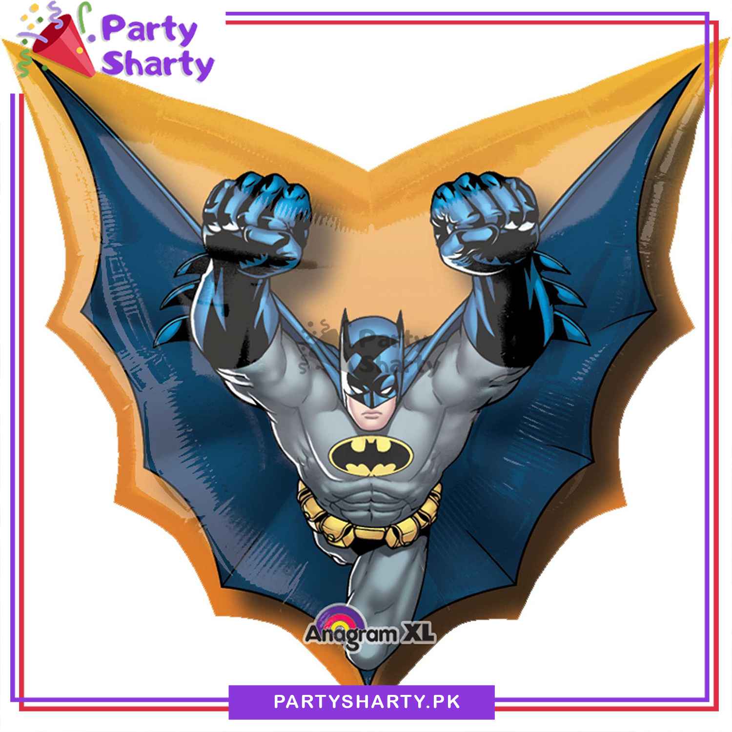 Batman Cape Shape Foil Balloon for Theme Decoration and Celebration