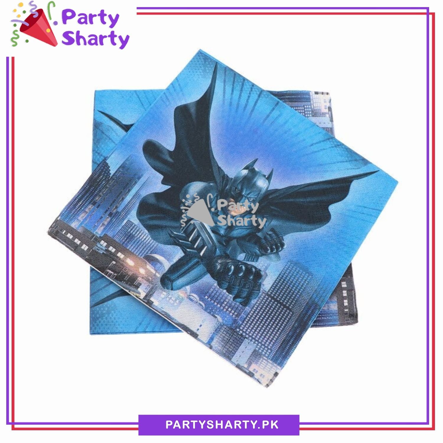 Batman Theme Paper Napkins For Batman Birthday Theme Party and Decoration