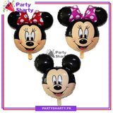 1 piece Mickey / Minnie Mouse Head Foil Balloon Kids Birthday Party Decoration Baby Shower Supplies Inflatable Balloons
