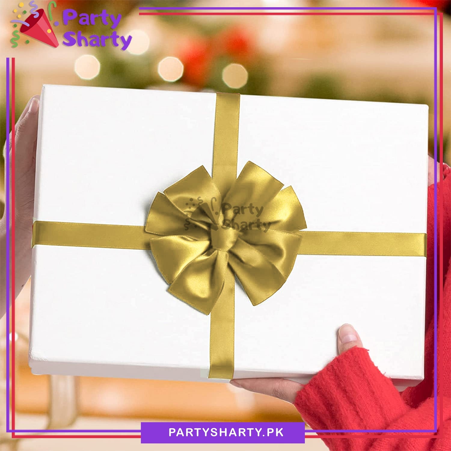 1 inch Satin Ribbon Roll For Birthday, Anniversary, Bridal Shower, Baby Shower and Gift Decoration