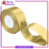 1 inch Satin Ribbon Roll For Birthday, Anniversary, Bridal Shower, Baby Shower and Gift Decoration