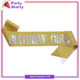 Birthday Girl Glittered Sash For Birthday Party Event and Celebration