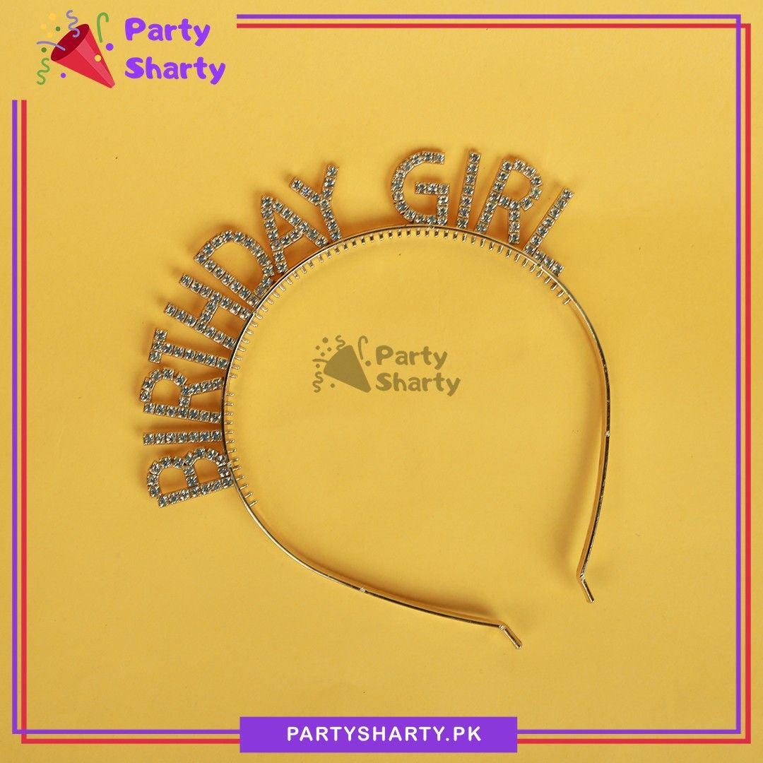 Birthday Girl Shiny Plastic Rhinestones Hairband for Birthday Event & Celebration