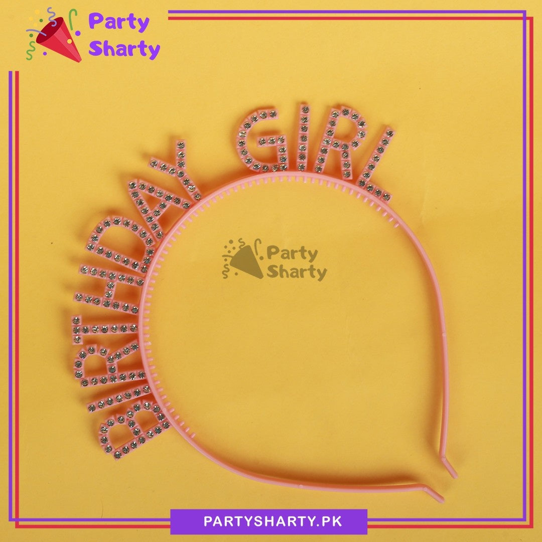 Birthday Girl Shiny Plastic Rhinestones Hairband for Birthday Event & Celebration