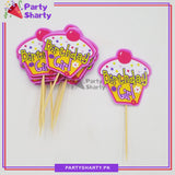 Birthday Girl Theme Cup Cake Topper For Birthday Girl Theme Party and Decoration