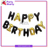 Happy Birthday Foil Balloon Banner for Decoration and Birthday Celebration