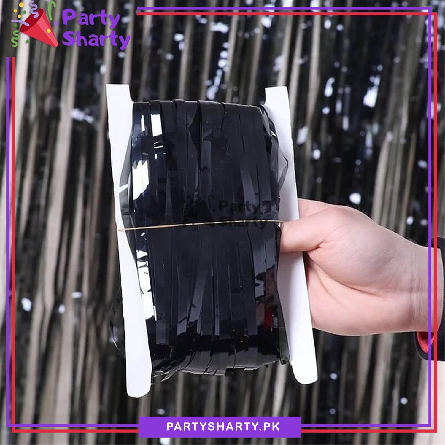 Fringes / Foil Curtains Best for Back Drop Wall Decoration for Birthday and Parties Celebration