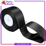 1 inch Satin Ribbon Roll For Birthday, Anniversary, Bridal Shower, Baby Shower and Gift Decoration