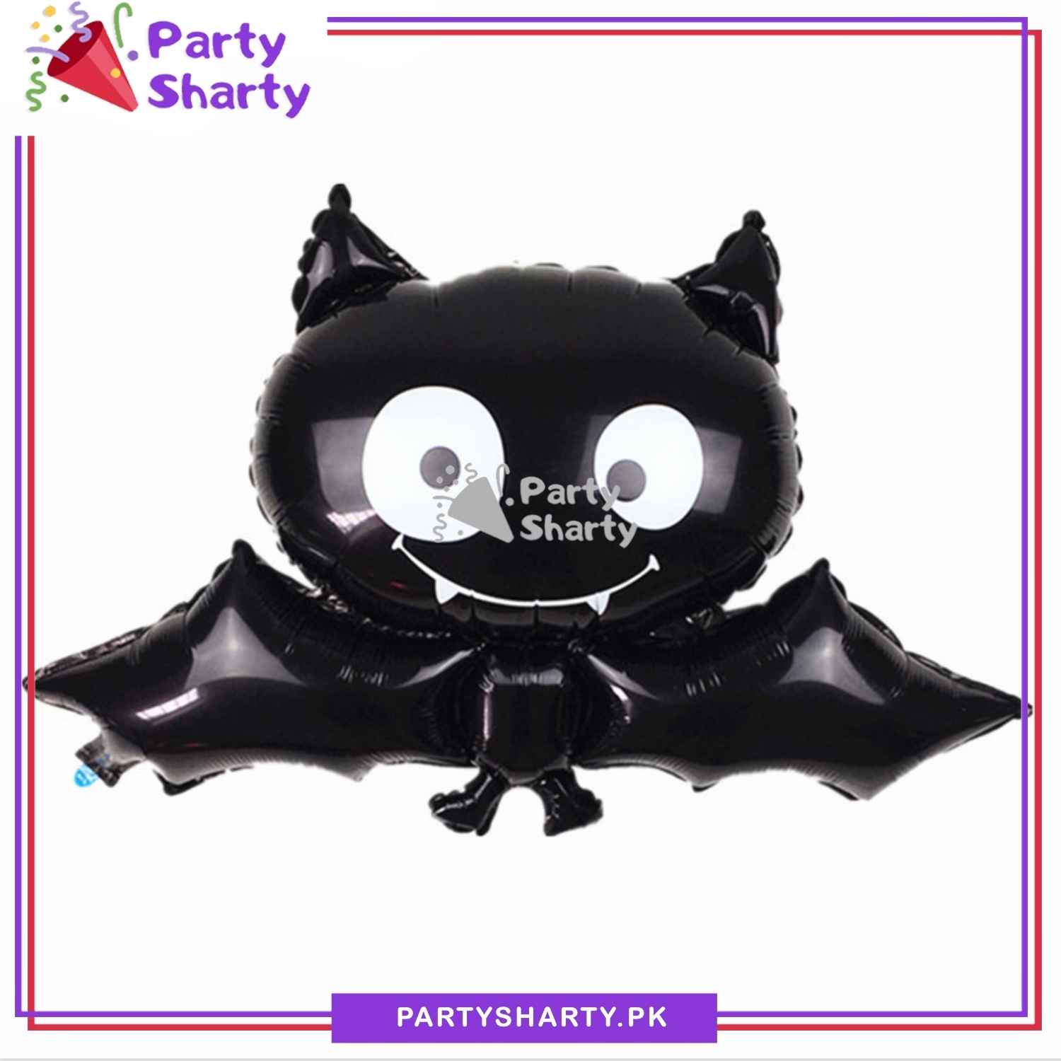 Black Bat Foil Balloons For Halloween Party Decoration and Celebration