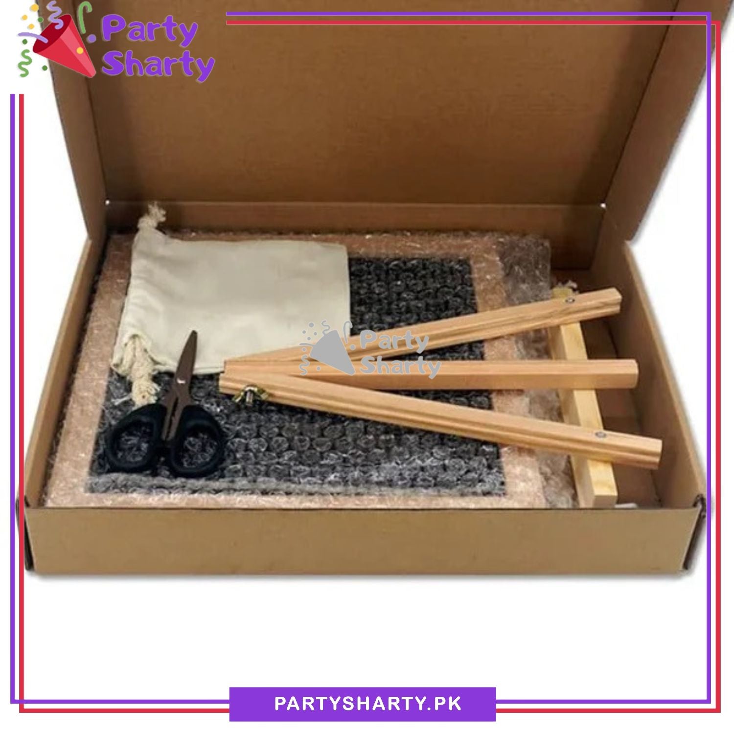 Black Color Felt Letter Board with 300+ Letters, Numbers & Symbols - Changeable Message Board with Small Wooden Easel Stand