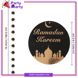 Round Shaped Ramadan Kareem Bunting for Ramadan Mubarak & Iftar Party Decoration And Celebration