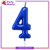 Number Candles Blue For Birthday, Anniversary Cake Decoration and Celebration