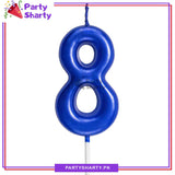 Number Candles Blue For Birthday, Anniversary Cake Decoration and Celebration