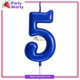 Number Candles Blue For Birthday, Anniversary Cake Decoration and Celebration