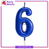 Number Candles Blue For Birthday, Anniversary Cake Decoration and Celebration